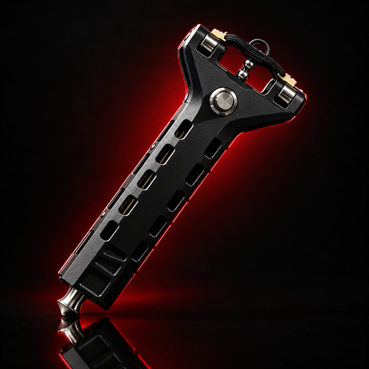 Black Model auto-reloading slingshot hero shot